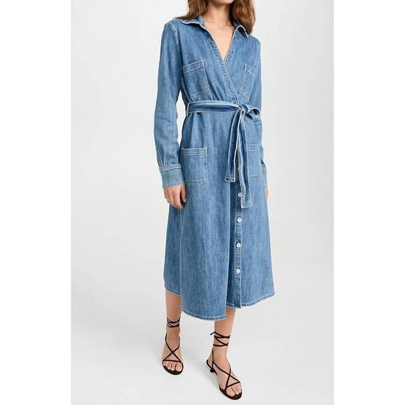 NEW LE JEAN misty midi dress in daisy - Picture 4 of 6